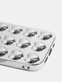 Silver Bubble Heart iPhone Case Phone Cases Custard London