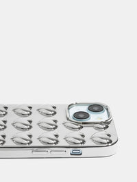 Silver Bubble Heart iPhone Case Phone Cases Custard London