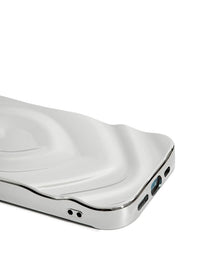 Silver Chrome 3D Heart iPhone Case Phone Cases Custard London
