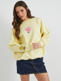 Snoopy x Skinnydip Flower Sweatshirt Hoodies & Sweatshirts Skinnydip London