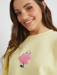 Snoopy x Skinnydip Flower Sweatshirt Hoodies & Sweatshirts Skinnydip London