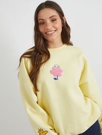 Snoopy x Skinnydip Flower Sweatshirt Hoodies & Sweatshirts Skinnydip London