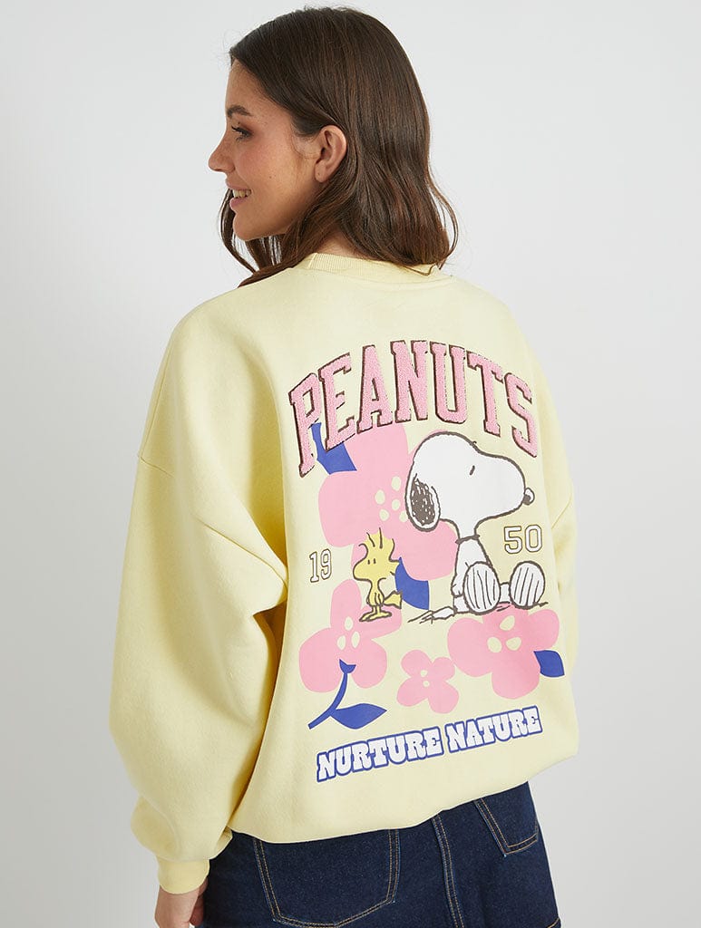 Snoopy x Skinnydip Flower Sweatshirt Hoodies & Sweatshirts Skinnydip London