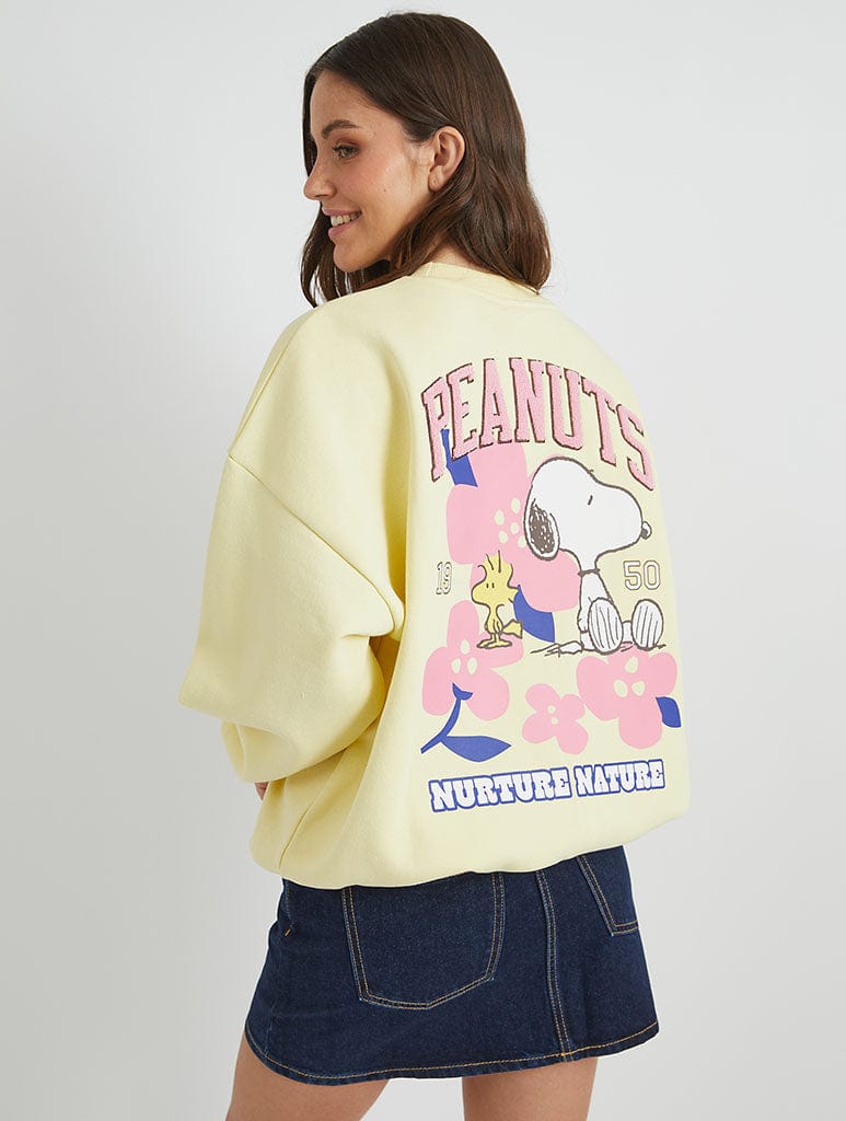 Snoopy x Skinnydip Flower Sweatshirt Hoodies & Sweatshirts Skinnydip London