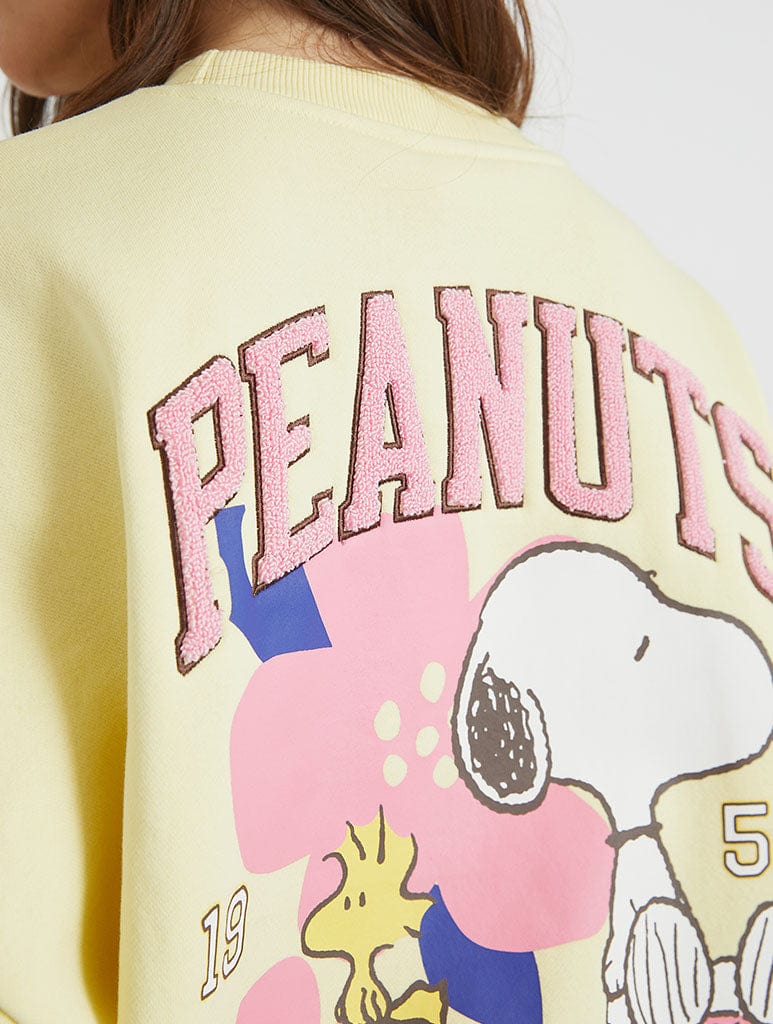 Snoopy x Skinnydip Flower Sweatshirt Hoodies & Sweatshirts Skinnydip London