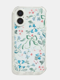 Sophie Amelia Creates x Skinnydip Blue & Coral Meadow Shock iPhone Case Phone Cases Skinnydip London