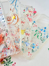 Sophie Amelia Creates x Skinnydip Blue & Coral Meadow Shock iPhone Case Phone Cases Skinnydip London