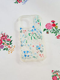 Sophie Amelia Creates x Skinnydip Blue & Coral Meadow Shock iPhone Case Phone Cases Skinnydip London