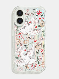Sophie Amelia Creates x Skinnydip Doves Shock iPhone Case. Phone Cases Skinnydip London