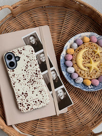 Speckled Egg Beige Ultra Protective iPhone Case Phone Cases Skinnydip London