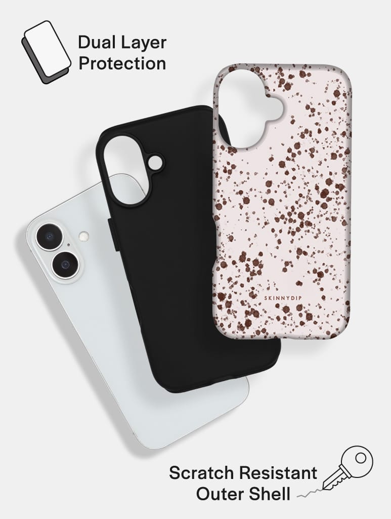Speckled Egg Beige Ultra Protective iPhone Case Phone Cases Skinnydip London