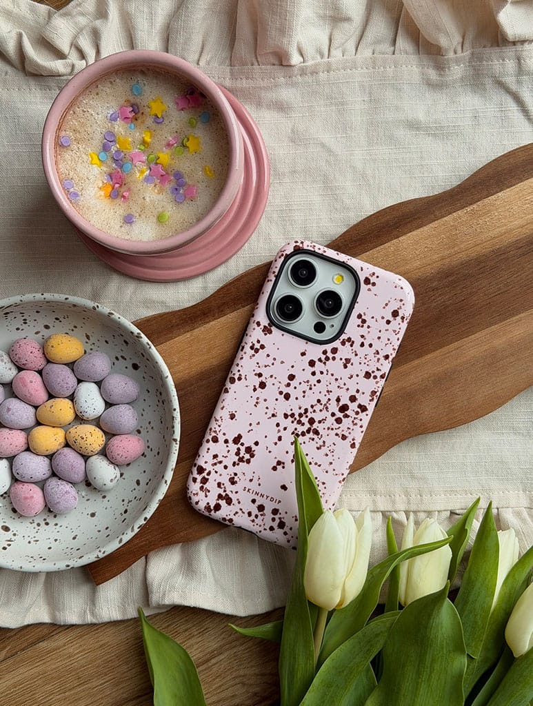 Speckled Egg Pink Ultra Protective iPhone Case Phone Cases Skinnydip London