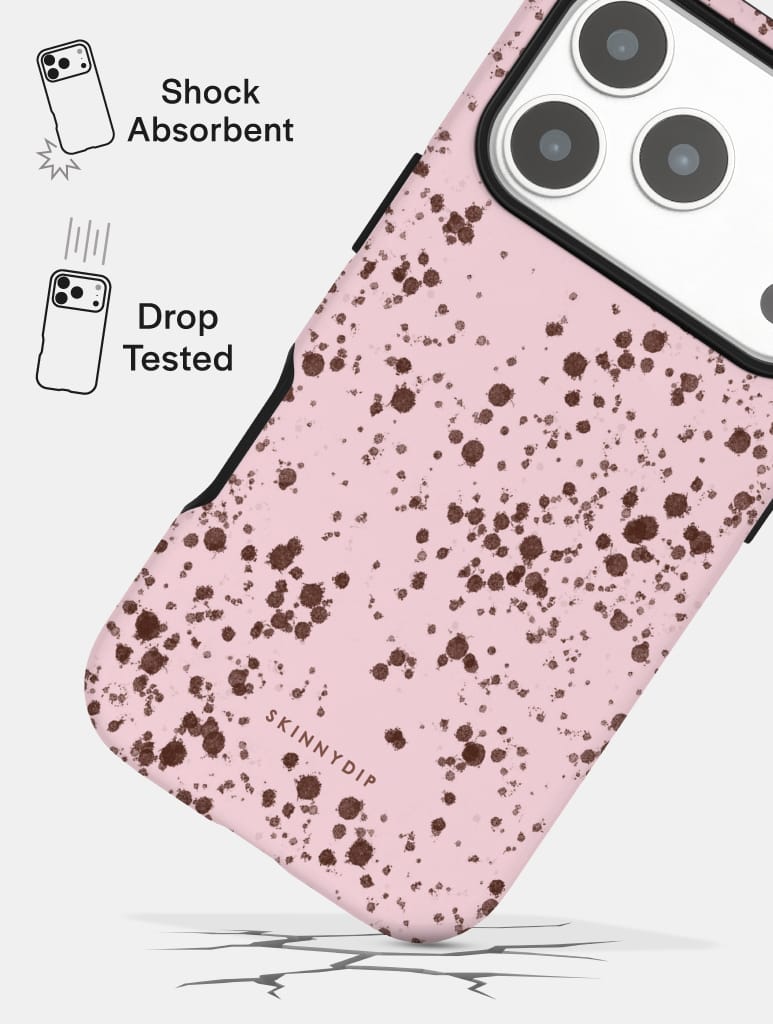 Speckled Egg Pink Ultra Protective iPhone Case Phone Cases Skinnydip London