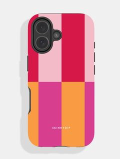 Splice Stripes Red Orange Pink Ultra Protective iPhone Case Phone Cases Skinnydip London