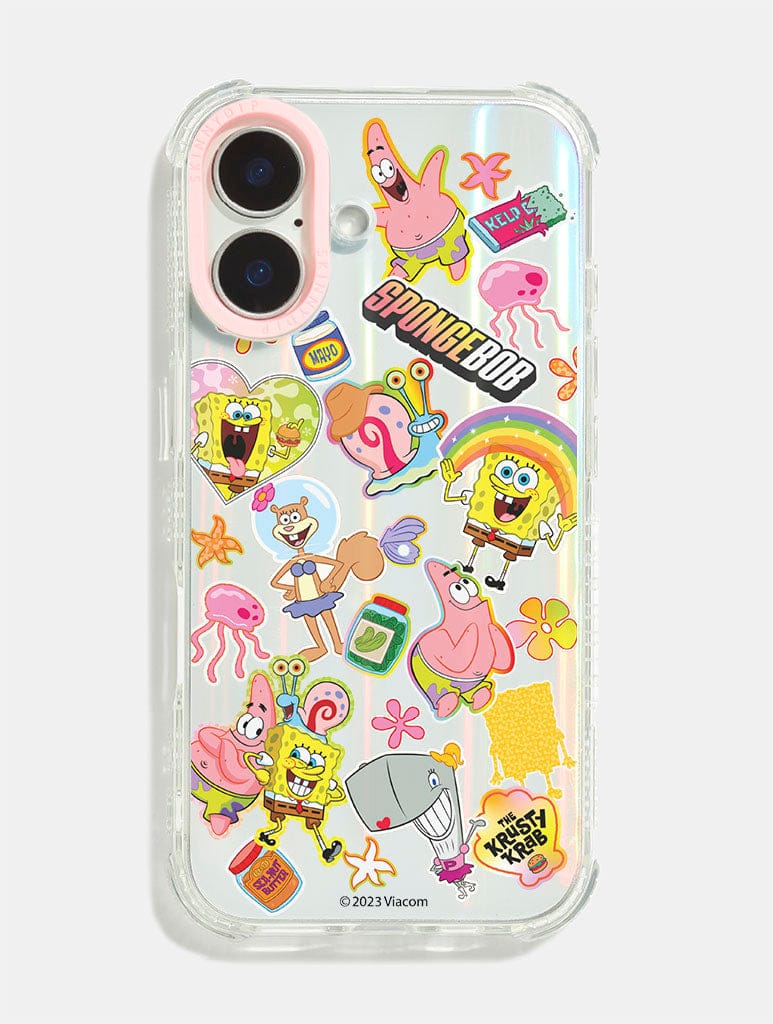 SpongeBob x Skinnydip Cute Sticker Shock iPhone Case Phone Cases Skinnydip London