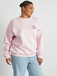 SpongeBob x Skinnydip Sandy Cheeks Sweatshirt In Pink Hoodies & Sweatshirts Skinnydip London