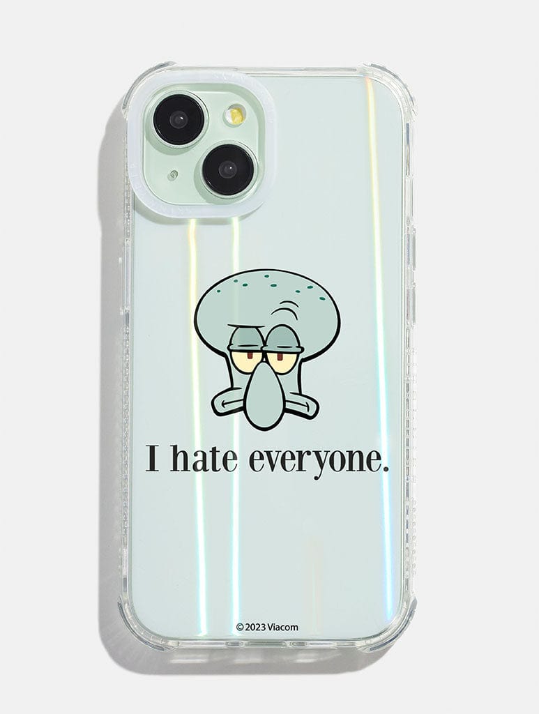 SpongeBob x Skinnydip Squidward I Hate Everyone Shock iPhone Case | Spongebob Character Cases SpongeBob x Skinnydip Squidward I Hate Everyone Shock iPhone Case | Spongebob Character Cases
