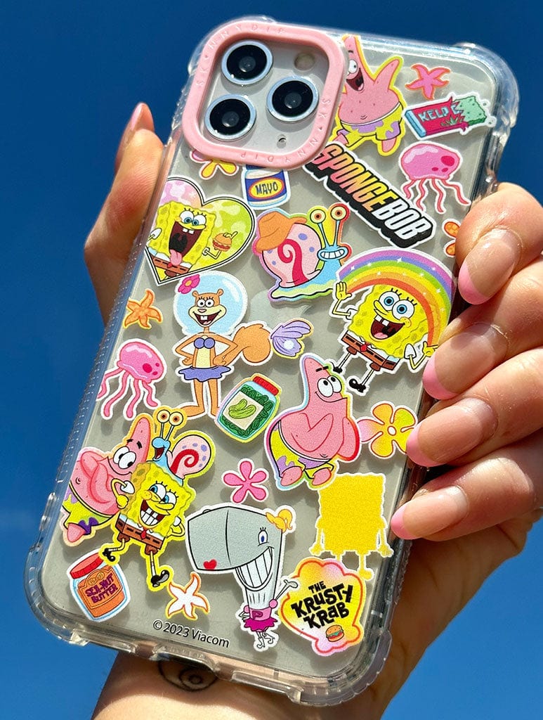 SpongeBob x Skinnydip Sticker Shock iPhone Case Phone Cases Skinnydip London