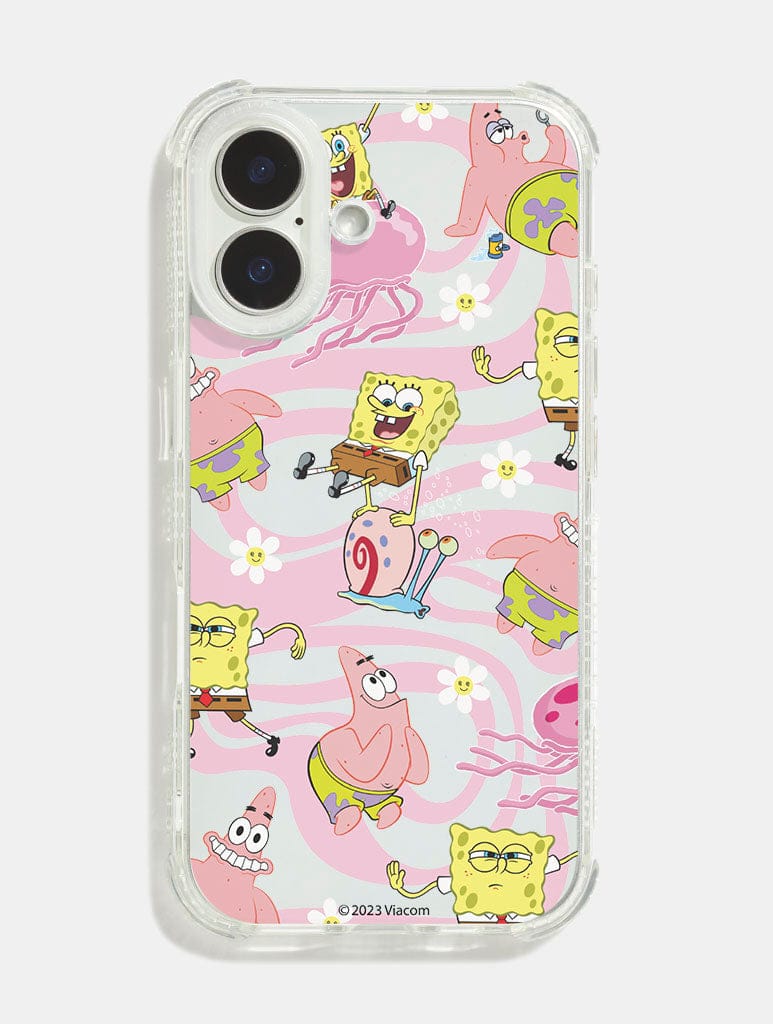 SpongeBob x Skinnydip Swirl Shock iPhone Case Phone Cases Skinnydip London