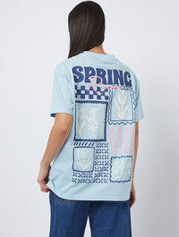 Spring Riviera Blue T-Shirt Tops & T-Shirts Skinnydip London