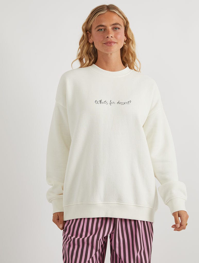 Squishmallows Dessert Sweatshirt In White Hoodies & Sweatshirts Skinnydip London