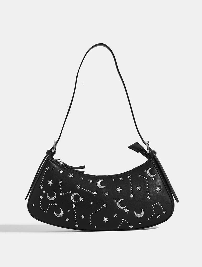 Starry Night Sky Shoulder Bag in Black Bags Skinnydip London