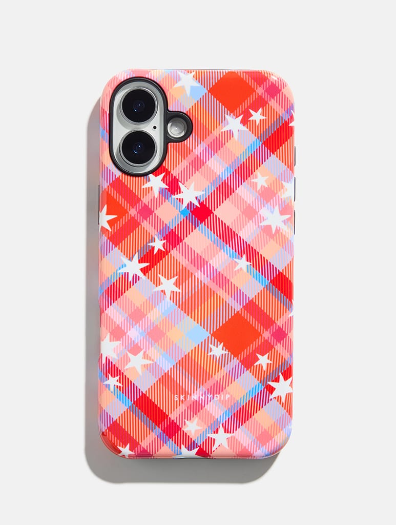 Starry Tartan Autumn Tones Ultra Protective iPhone Case Phone Cases Skinnydip London