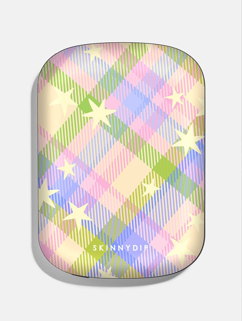 Starry Tartan Spring Portable Magsafe Charger Portable Chargers Skinnydip London