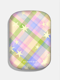Starry Tartan Spring Portable Magsafe Charger Portable Chargers Skinnydip London