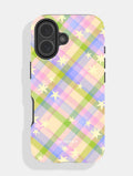 Starry Tartan Spring Spirit Ultra Protective iPhone Case Phone Cases Skinnydip London