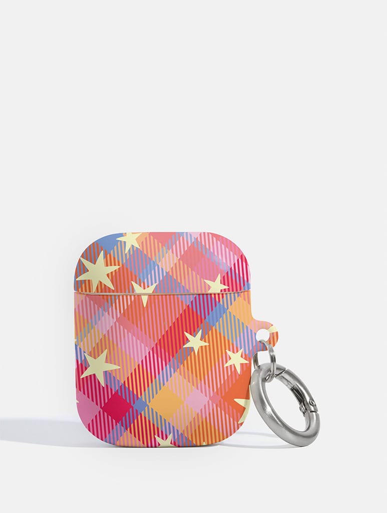 Starry Tartan Sunrise Orange AirPods Case AirPods Cases Skinnydip London