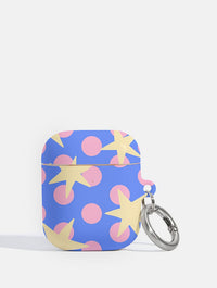 Stars and Spots Pink Yellow and Blue AirPods Case AirPods Cases Skinnydip London