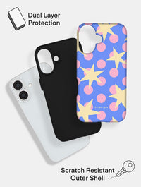 Stars and Spots Pink Yellow and Blue Ultra Protective iPhone Case Phone Cases Skinnydip London