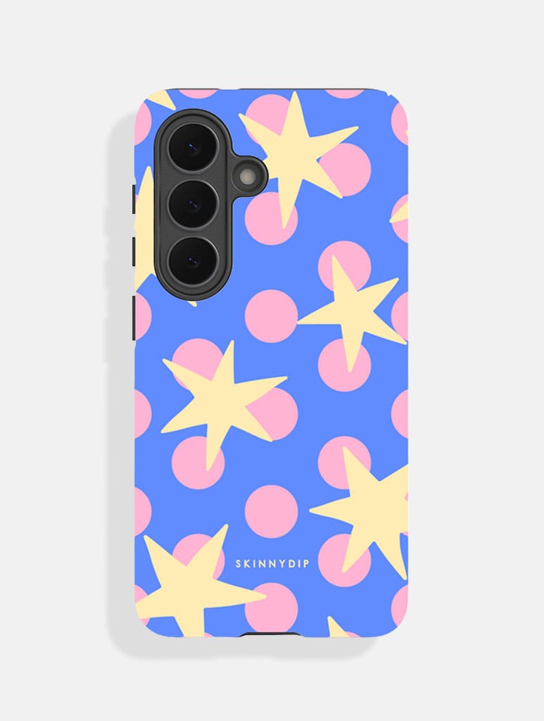 Stars and Spots Pink Yellow and Blue Ultra Protective Samsung Case Phone Cases Skinnydip London