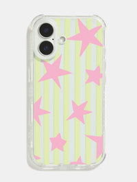 Stars And Stripes Matcha And Pink Shock iPhone Case Phone Cases Skinnydip London