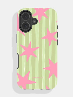 Stars and Stripes Matcha and Pink Ultra Protective iPhone Case Phone Cases Skinnydip London