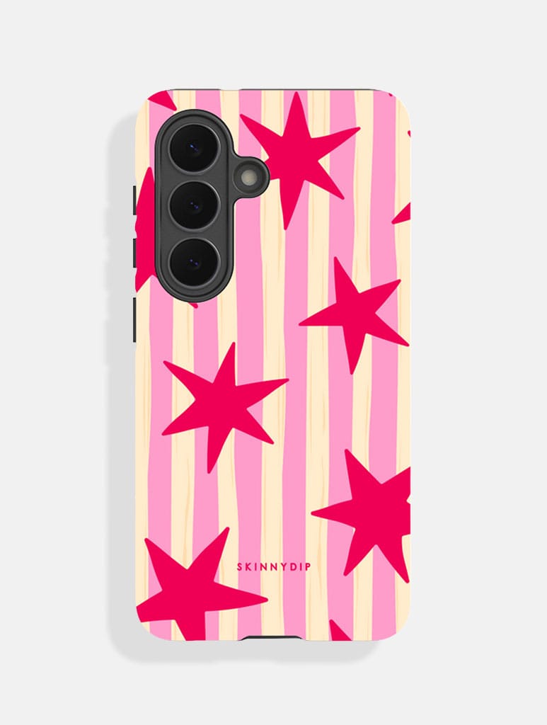 Stars and Stripes Pink Red and Yellow Ultra Protective Samsung Case Phone Cases Skinnydip London