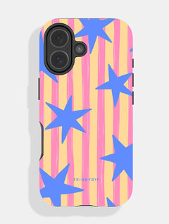 Stars and Stripes Pink Yellow and Blue Ultra Protective iPhone Case Phone Cases Skinnydip London
