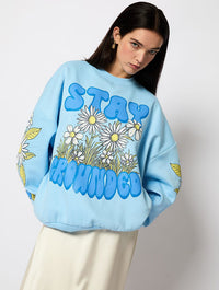 Stay Grounded Oversized Sweatshirt Hoodies & Sweatshirts Skinnydip London
