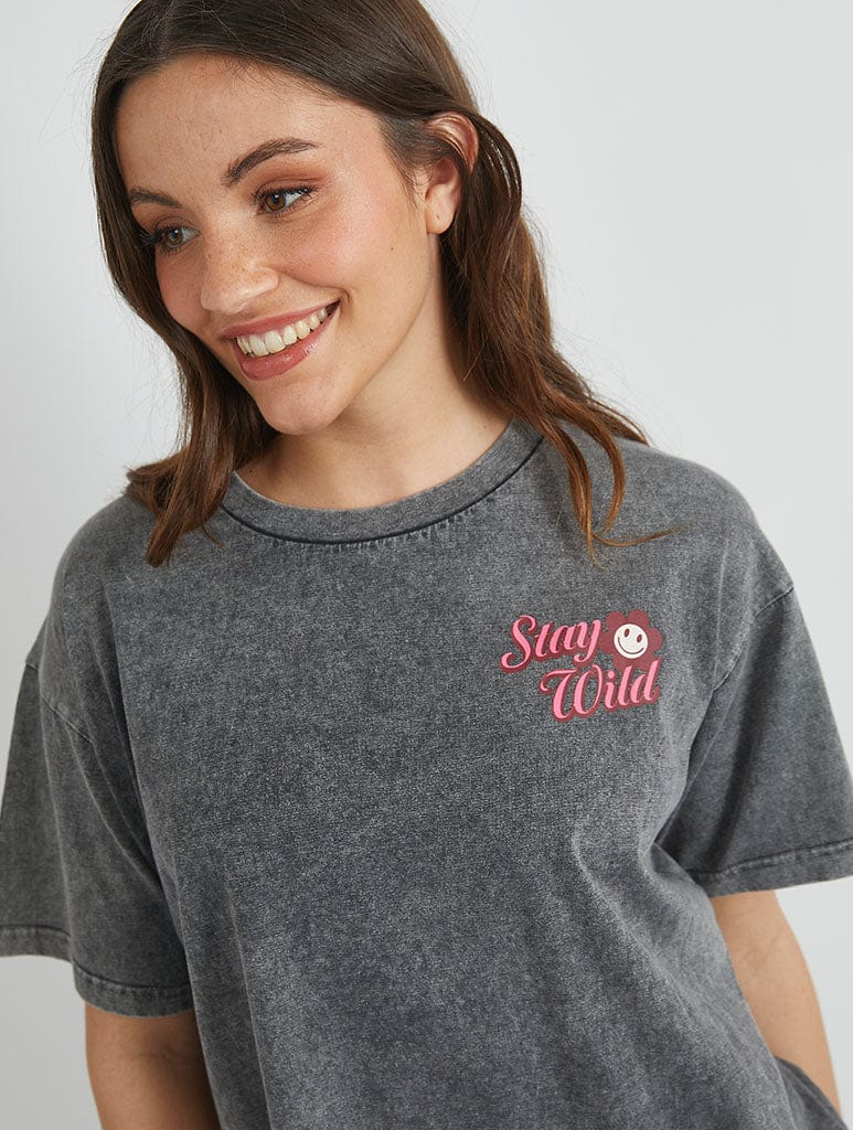 Stay Wild T-Shirt Tops & T-Shirts Skinnydip London