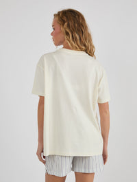 Still Mentally At The Cottage T-Shirt In White Tops & T-Shirts Skinnydip London