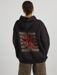 Stranger Things x Skinnydip Hoodie In Black Hoodies & Sweatshirts Skinnydip London