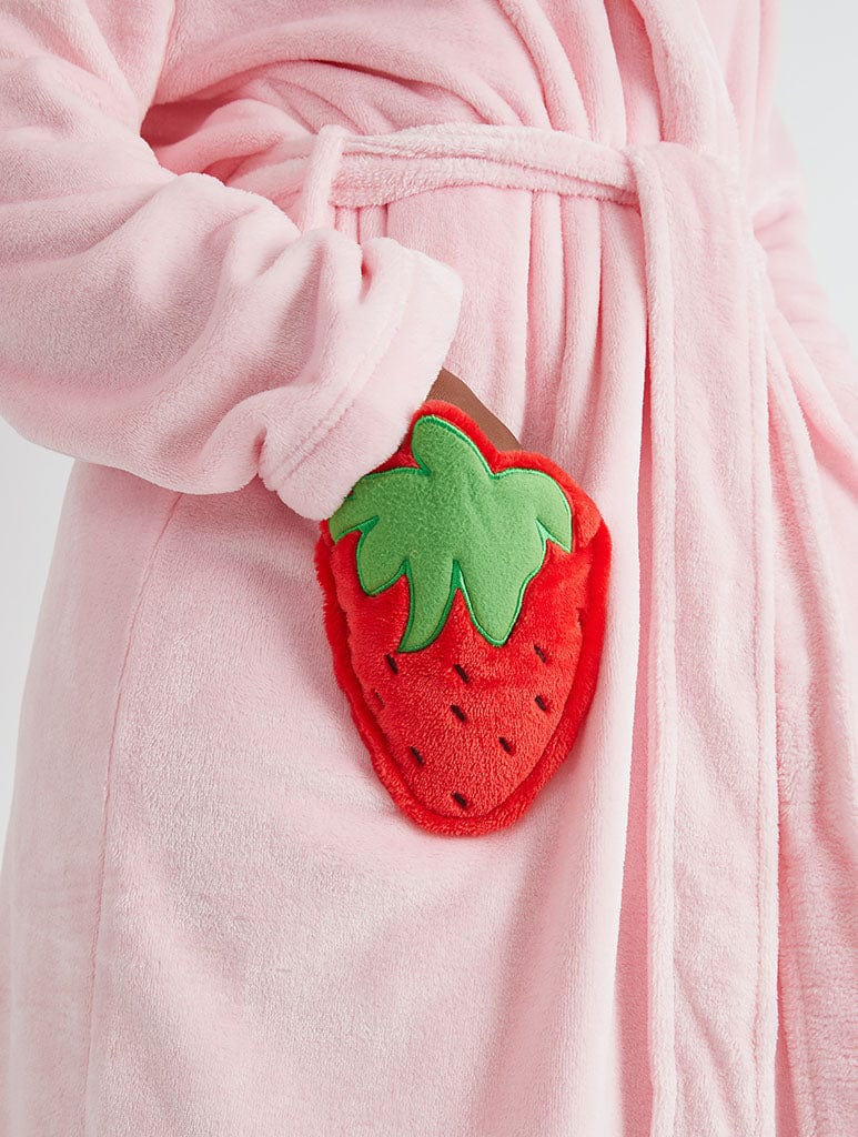 Strawberry Plush Dressing Gown Lingerie & Nightwear Skinnydip London