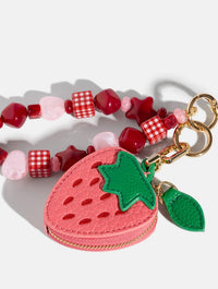 Strawberry Purse Charm Beaded Strap Phone Grips Skinnydip London