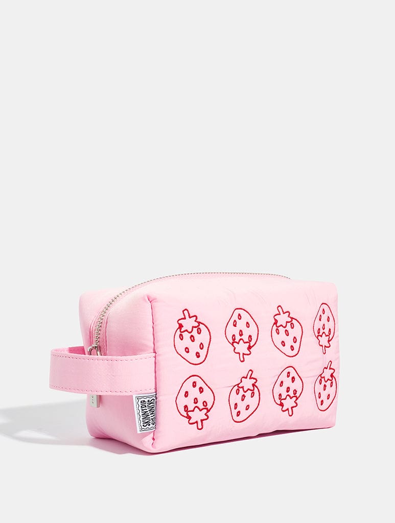 Strawberry Quilted Makeup Bag Makeup Bags Skinnydip London