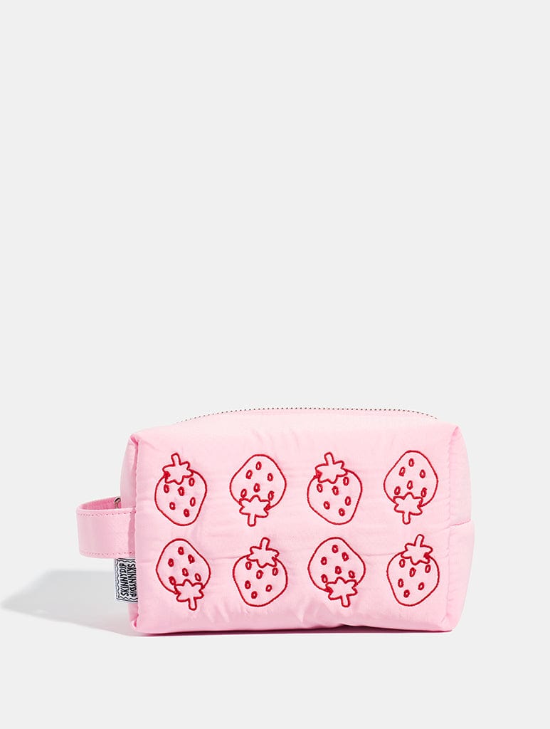 Strawberry Quilted Makeup Bag Makeup Bags Skinnydip London