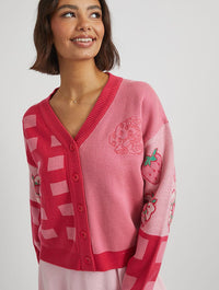 Strawberry Shortcake Knitted Cardi Jumpers & Cardigans Skinnydip London