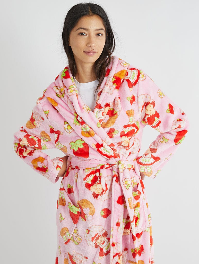Strawberry Shortcake x Skinnydip Pink Dressing Gown Lingerie & Nightwear Skinnydip London