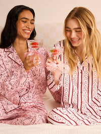 Stripe Bow Pyjama Set Lingerie & Nightwear Skinnydip London