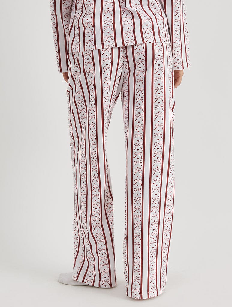 Stripe Bow Pyjama Set Lingerie & Nightwear Skinnydip London